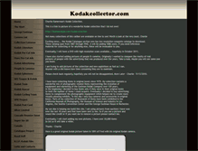 Tablet Screenshot of kodakcollector.com